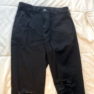 Black ripped jeans, size 6